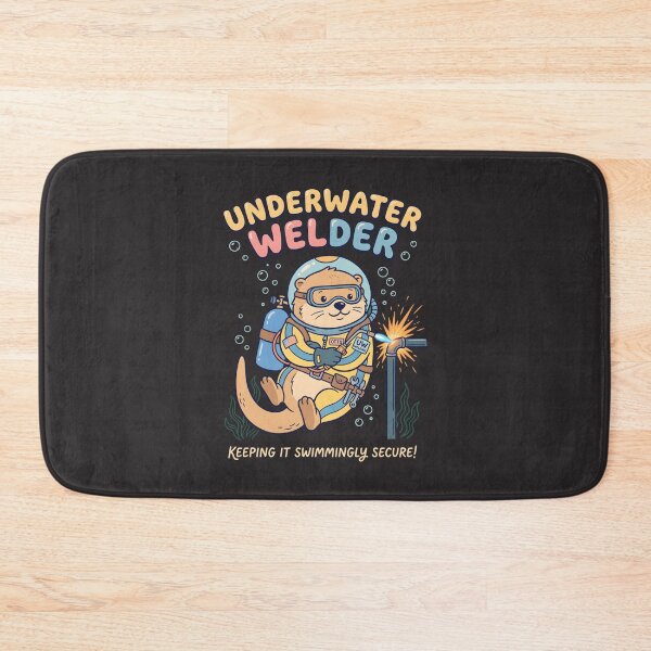 Item preview, Underwater Welder Otter for Aquatic Trades and Welding Enthusiasts designed and sold by SplashTastic.