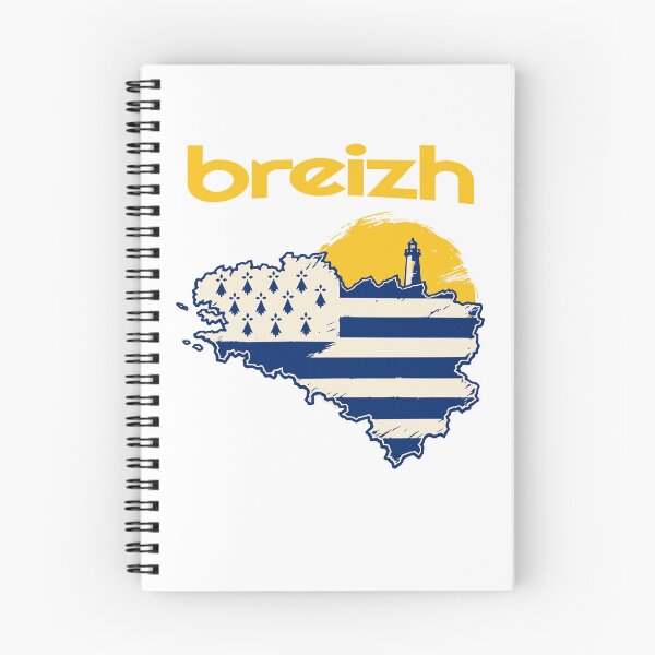 Item preview, Breizh Brittany Map Flag Lighthouse Gwenn ha Du designed and sold by StuckOnTees.