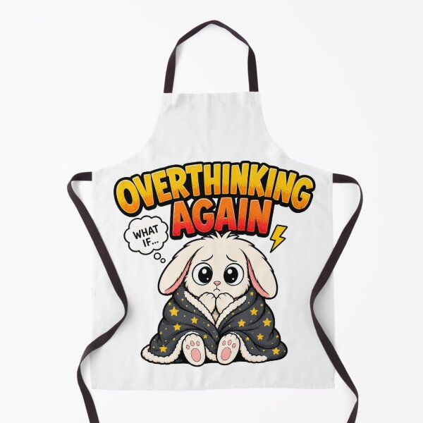 Item preview, Anxious Bunny Overthinking Funny Gift designed and sold by Gentlestate.