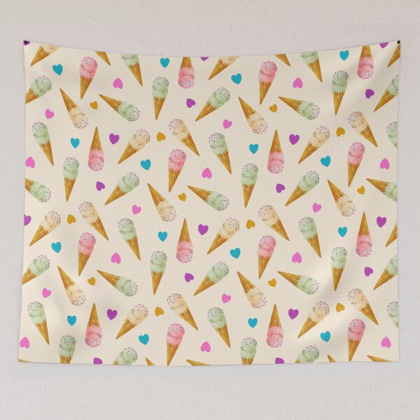 Item preview, Sweet Ice Cream Cones and Hearts designed and sold by CJ Creations.