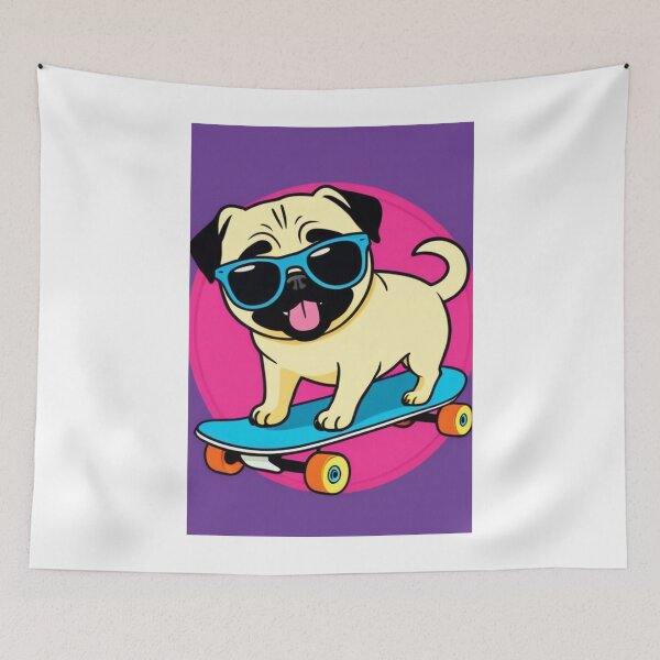 Item preview, Illustration - Breed Pug Dog, Contemporary Comic Book Aesthetic designed and sold by AnimeShin.