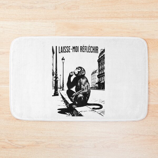 Item preview, Let Me Think French Monkey Urban Street Art designed and sold by StuckOnTees.
