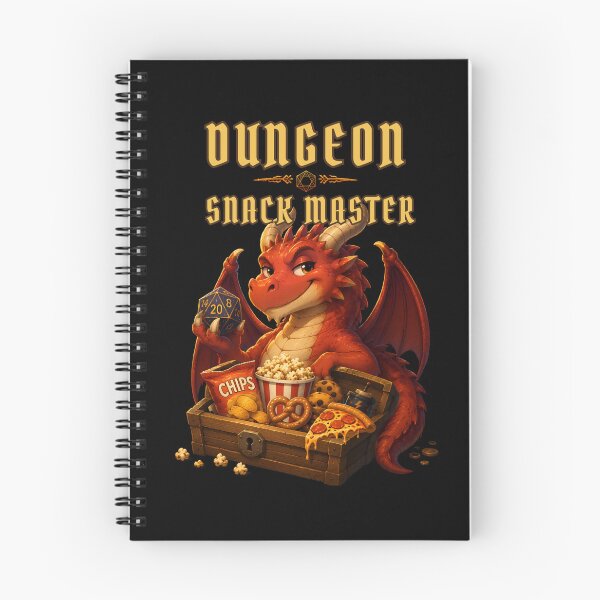 Item preview, Dungeon Snack Master Funny Dragon D20 RPG Fantasy Gamer Design designed and sold by PXEpic.