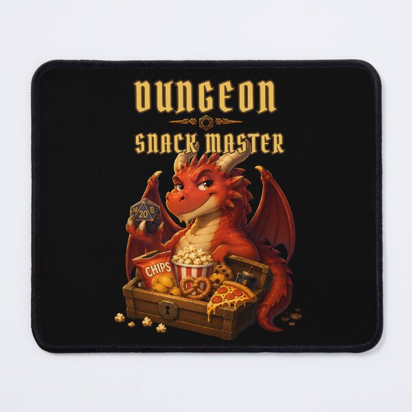 Item preview, Dungeon Snack Master Funny Dragon D20 RPG Fantasy Gamer Design designed and sold by PXEpic.
