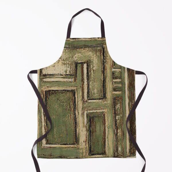 Item preview, Abstract geometric composition with a sage green and beige wood effect designed and sold by Ingorgia Studio.