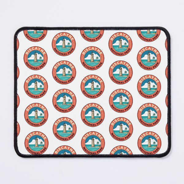 Item preview, Biscayne National Park Retro Lighthouse Emblem designed and sold by Digital Art Works Hub.
