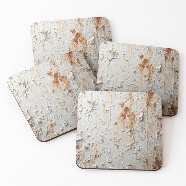 Item preview, Rustic White Peeling Paint with Industrial Rust designed and sold by The Rust Lab.