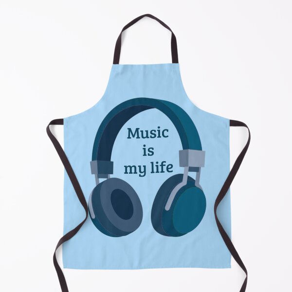 Item preview, Music Is My Life Headphones – Blue Minimalist Music Lover Quote | Audio Design designed and sold by VariusDesigns.