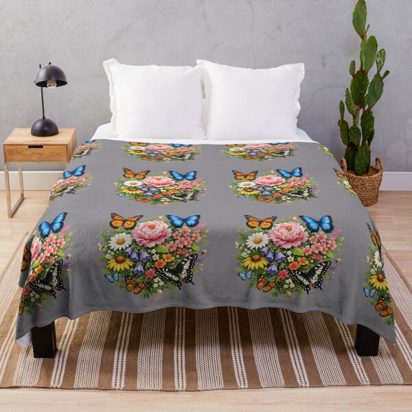 Item preview, Butterflies Roaming Through Wildflowers T-Shirt Design designed and sold by EdgeSphere.