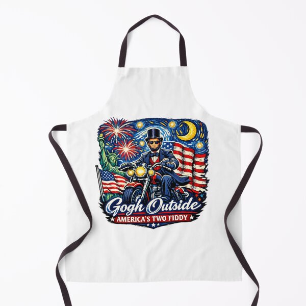 Item preview, Abe Lincoln Biker Gogh Outside America 250th USA designed and sold by StuckOnTees.
