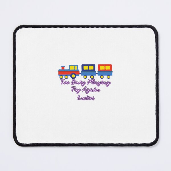 Item preview, Too Busy Playing Try Again Later Cute Kids Train Sticker designed and sold by TheQuoteStudio.