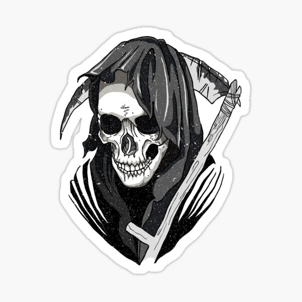 crâne de santa muerte Sticker