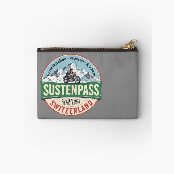 Item preview, Susten Pass Sustenpass Switzerland Suisse Schweiz Motorcycle Sticker TShirt 05 designed and sold by OuterShellUK.