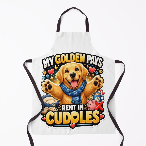 Item preview, My Golden Pays Rent In Cuddles Funny Golden Retriever Dog Lover Gift designed and sold by ClaussShop.