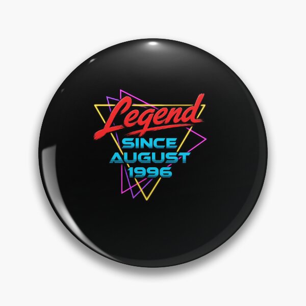 Item preview, Legend Since August 1996 Retro Neon Style Birthday Celebration Design designed and sold by msaloyach.