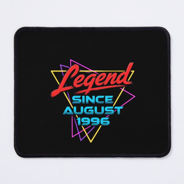 Item preview, Legend Since August 1996 Retro Neon Style Birthday Celebration Design designed and sold by msaloyach.