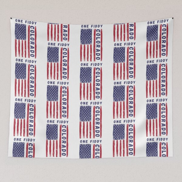 Item preview, Colorado One Fiddy 14er Distressed Flag designed and sold by StuckOnTees.