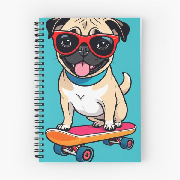Item preview, Illustration - Cartoon Dog on Skateboard, Pop Art Style designed and sold by AnimeShin.