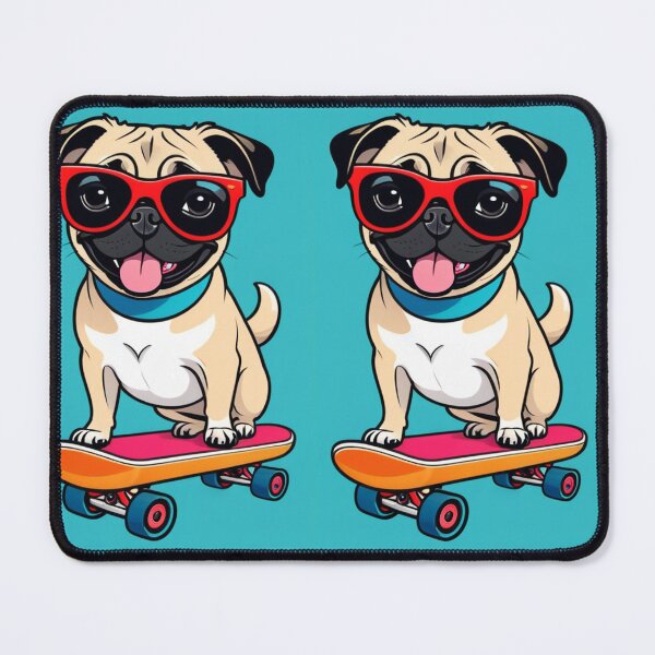 Item preview, Illustration - Cartoon Dog on Skateboard, Pop Art Style designed and sold by AnimeShin.
