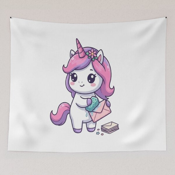 Item preview, Cute Unicorn Sealing Mail Envelope designed and sold by Ella_Sketch.