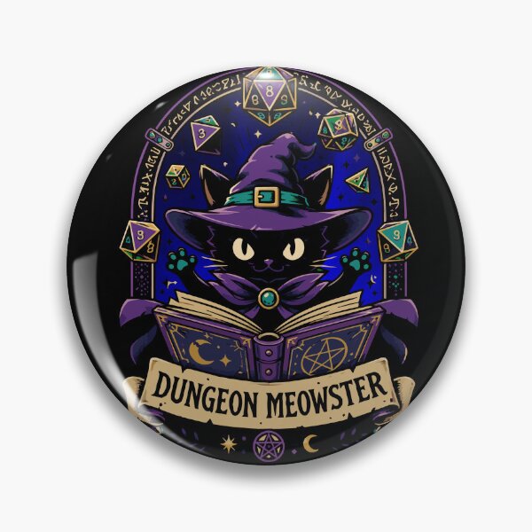 Item preview, Dungeon Meowster Black Cat Wizard | Funny Fantasy RPG Cat Feline Dungeon Keeper - Cat Meowster designed and sold by Huddy-clothes.