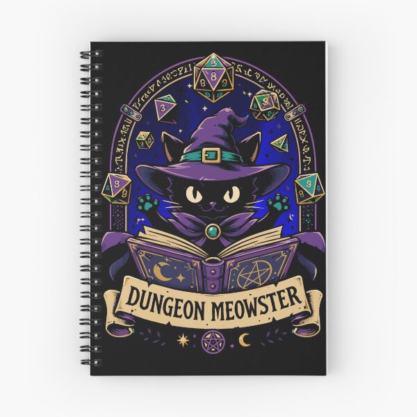 Item preview, Dungeon Meowster Black Cat Wizard | Funny Fantasy RPG Cat Feline Dungeon Keeper - Cat Meowster designed and sold by Huddy-clothes.