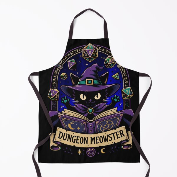 Item preview, Dungeon Meowster Black Cat Wizard | Funny Fantasy RPG Cat Feline Dungeon Keeper - Cat Meowster designed and sold by Huddy-clothes.