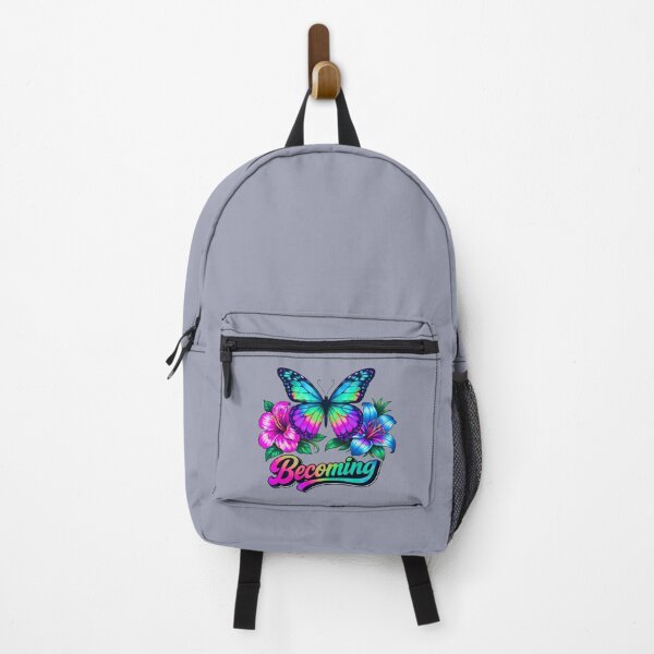 Item preview, Colorful Butterfly Becoming Shirt – Aesthetic Floral Graphic Tee designed and sold by Aimetoi.