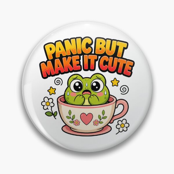 Item preview, Anxious Frog Panic Funny Cute Gift designed and sold by Gentlestate.