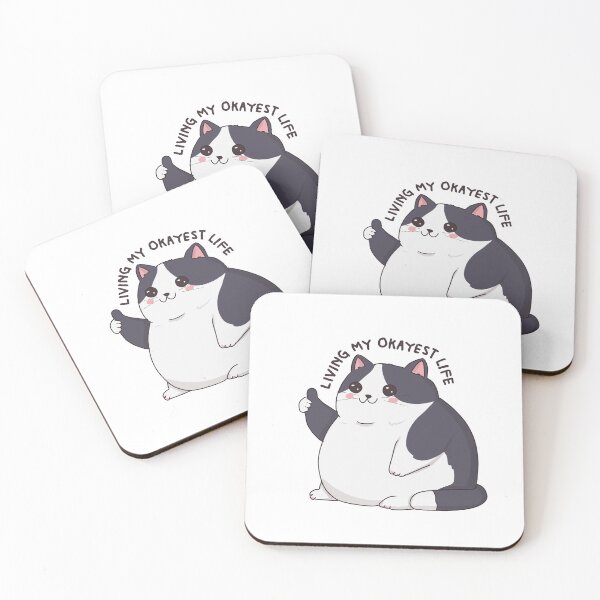 Item preview, Living My Okayest Life Cat designed and sold by Amberein.
