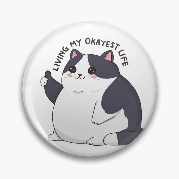 Item preview, Living My Okayest Life Cat designed and sold by Amberein.