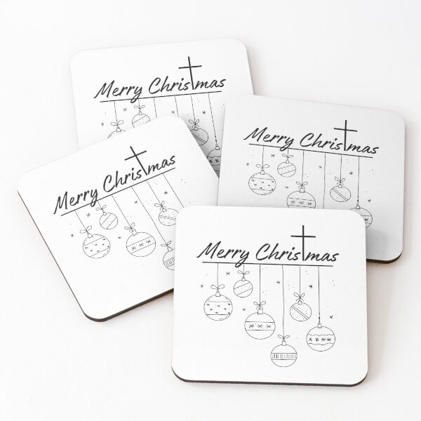 Item preview, Merry Christmas with Cross | Christ-Centered Minimalist Christmas Design designed and sold by PureHopeStudio.