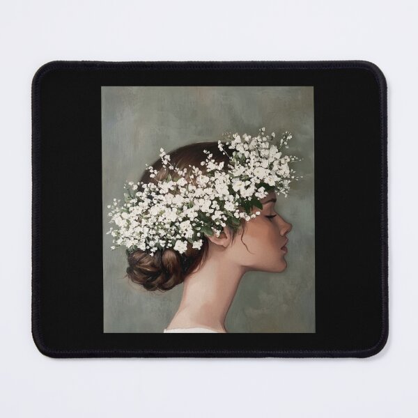 Item preview, Green Woman Portrait designed and sold by OzamiHalina.