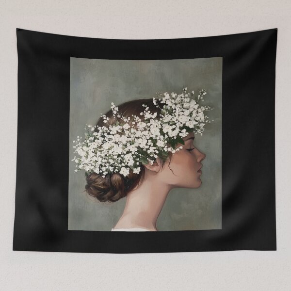 Item preview, Green Woman Portrait designed and sold by OzamiHalina.