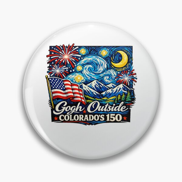 Item preview, Colorado 150th Anniversary Gogh Outside Starry Night designed and sold by StuckOnTees.
