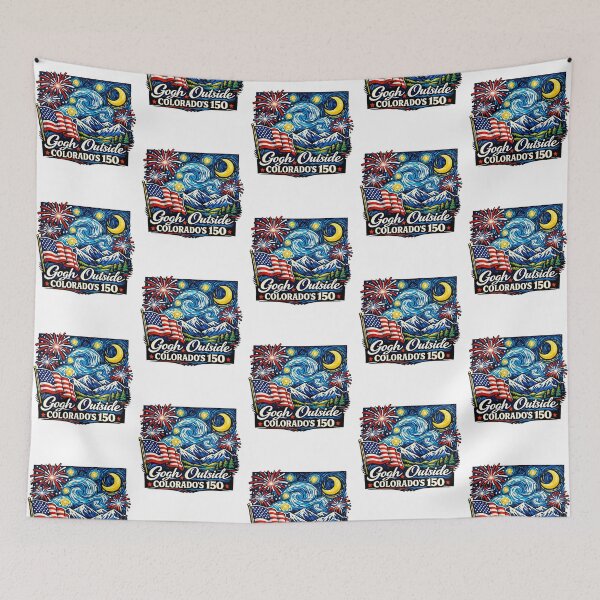 Item preview, Colorado 150th Anniversary Gogh Outside Starry Night designed and sold by StuckOnTees.