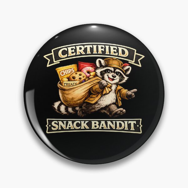 Item preview, Certifield Snack Bandit Funny Raccoon Snack Lover Vintage Graphic T-Shirt designed and sold by clockedoutwearshop.