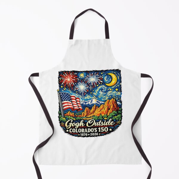 Item preview, Colorado 150th Gogh Outside Starry Night Art designed and sold by StuckOnTees.