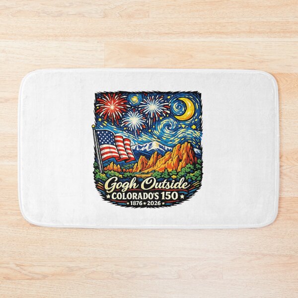 Item preview, Colorado 150th Gogh Outside Starry Night Art designed and sold by StuckOnTees.