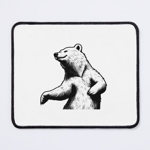 Item preview, Dancing Grizzly Bear Woodcut Illustration designed and sold by baelayer.