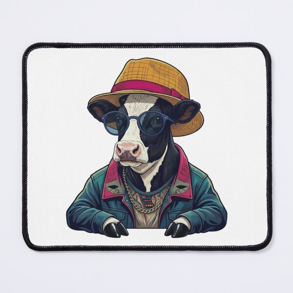 Item preview, Retro-Futurist Cow Pop Art designed and sold by CodeDragon Designs.