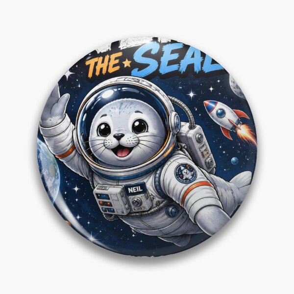 Item preview, Astronaut neil the seal designed and sold by Atozproductservices.