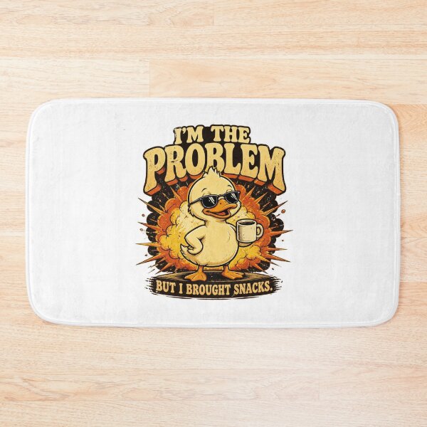 Item preview, I'm The Problem But I Brought Snacks Funny Duck Vintage Graphic T-Shirt designed and sold by Cavalier-org.