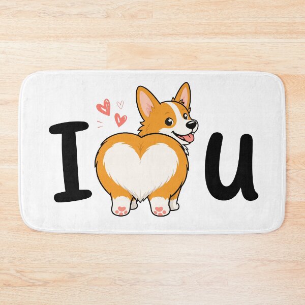 Item preview, I Heart You Corgi Butt | Funny Cute Dog Love designed and sold by pixiedustpaint.