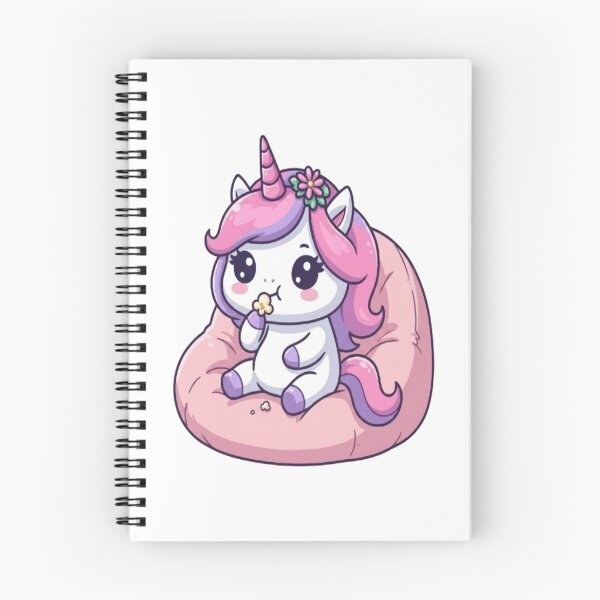 Item preview, Cute Unicorn Eating Popcorn Cushion designed and sold by Ella_Sketch.