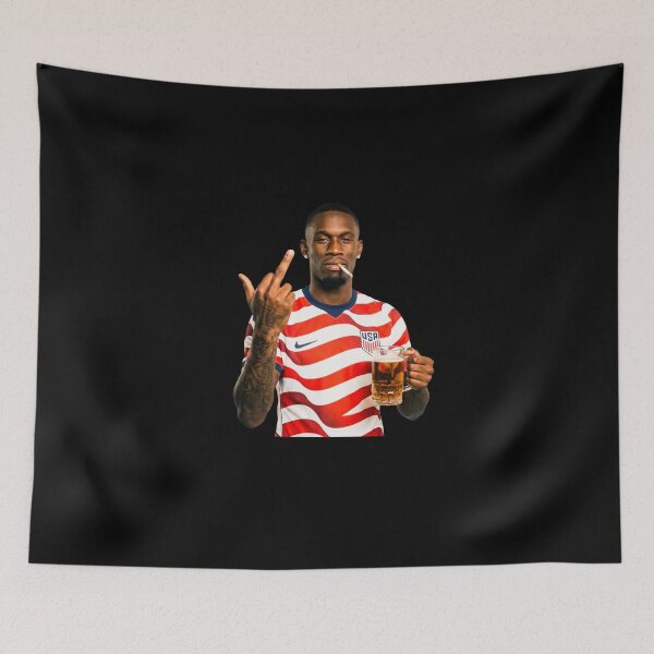 Item preview, USA World Cup-Folarin Balogun Smoking & Middle Finger Funny designed and sold by chibichibii.