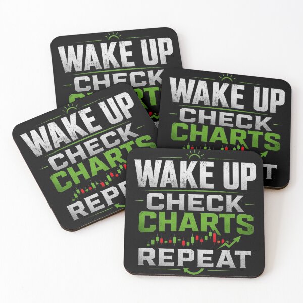 Item preview, Wake Up Check Charts Repeat | Day Trader Trading Quote designed and sold by PipForgeStudio .