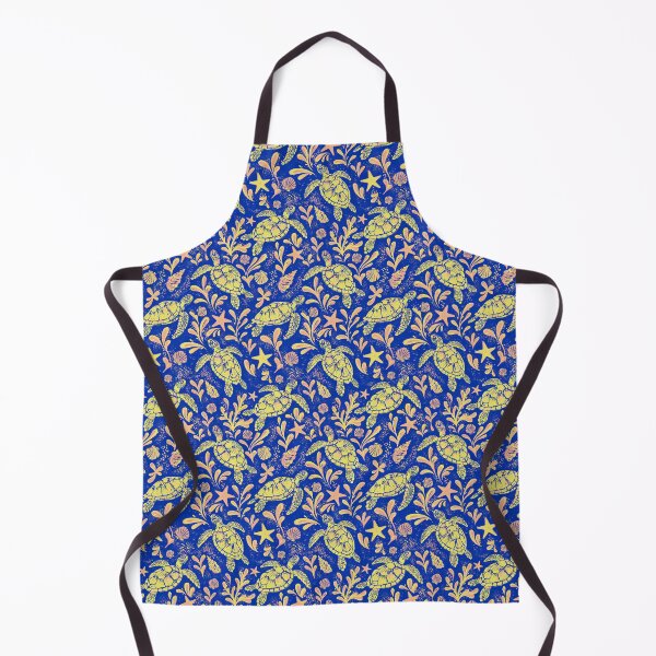 Item preview, Sea Turtle Pattern | Pink Yellow Coastal Beach Print | Nautical Ocean Seamless Design designed and sold by MonNoir.