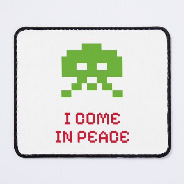 Item preview, SPACE INVADERS - I COME IN PEACE designed and sold by CoolVibeStudio.