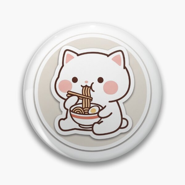 Item preview, Cat eating Ramen designed and sold by ashishverma153.